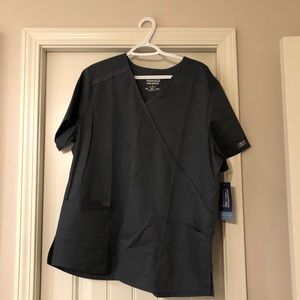 XL Cherokee pewter scrub top